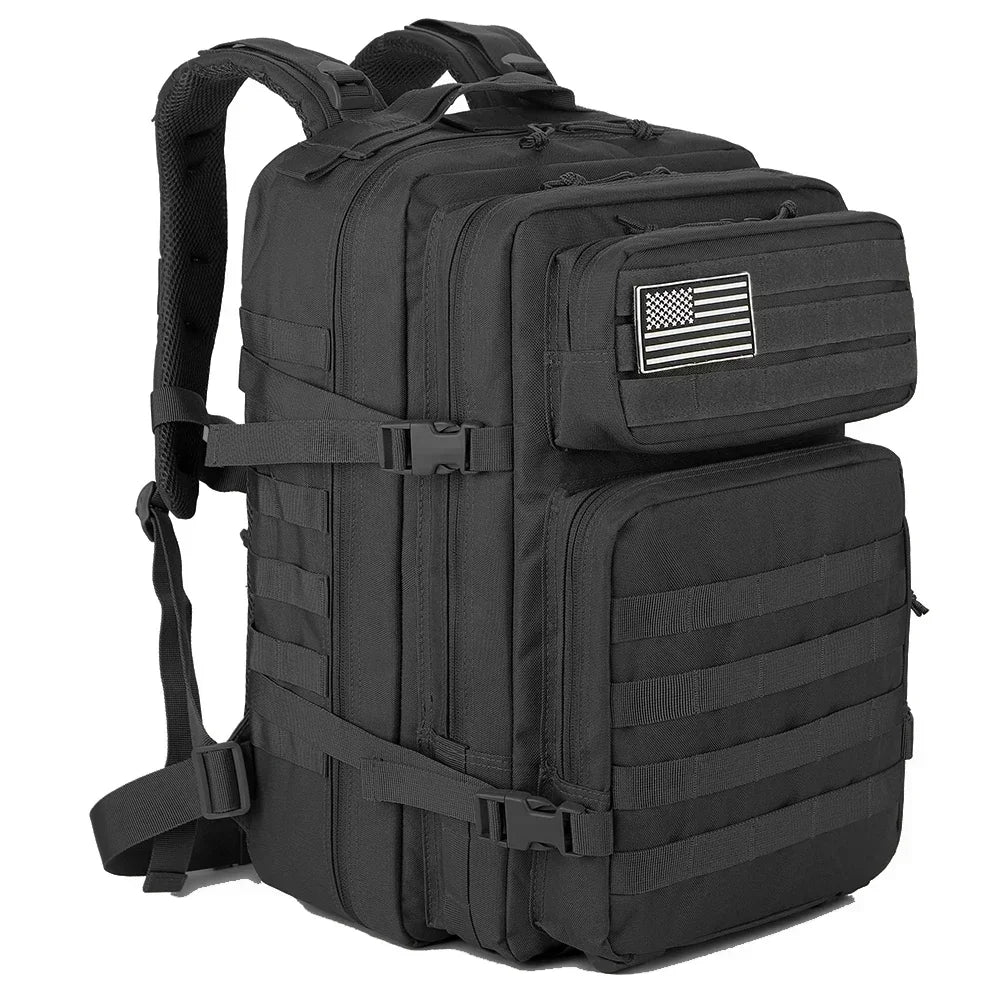 45L Large Capacity Tactical Backpacks for Men and Women Black