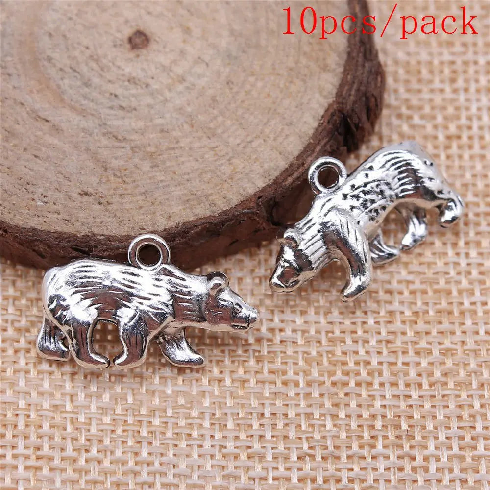 Vintage 3D Hedgehog Charms for DIY Jewelry Making and Gifts