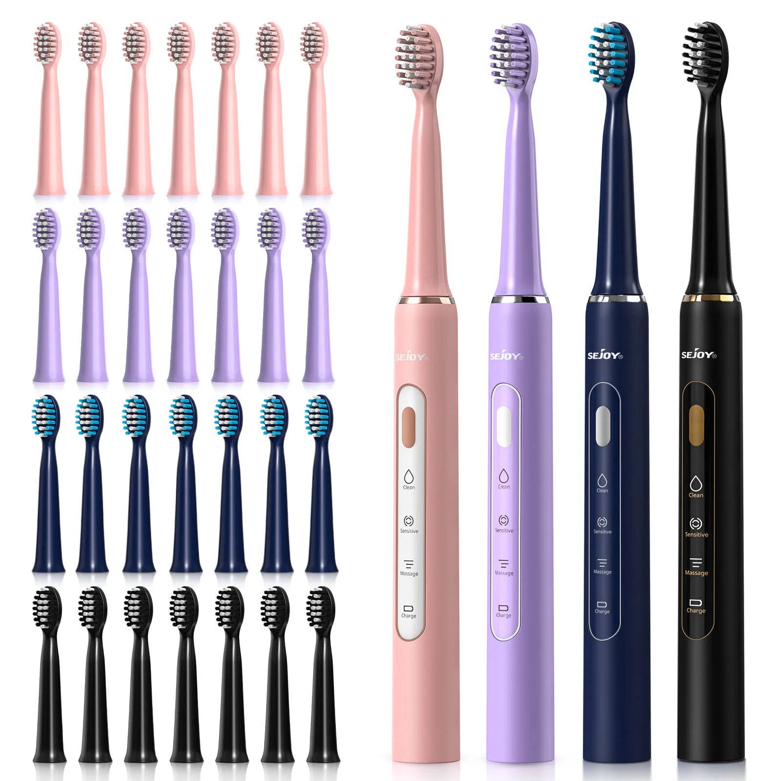 SEJOY Oral Cleaning Sonic Electric Toothbrush IPX7 3 Modes