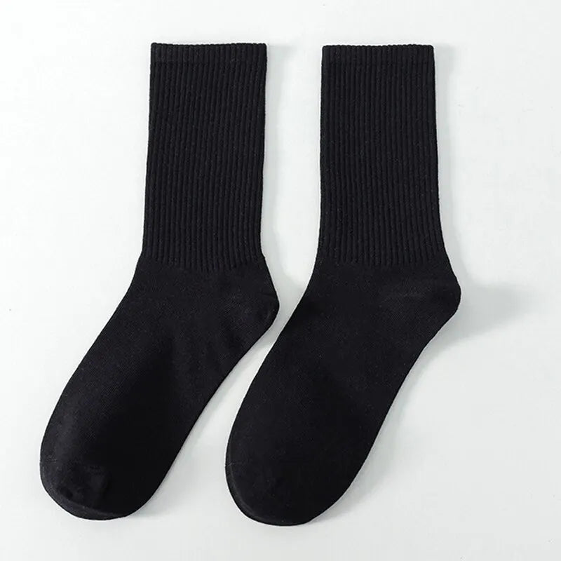 6/12 Pairs Middle Tube Socks For Men Casual Harajuku Fashion