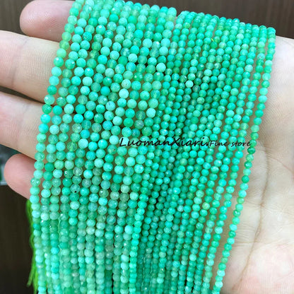 Elegant Faceted Aquamarine Beads for DIY Jewelry Making Bracelet Accessories