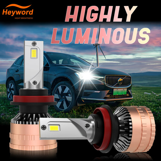 Heyword 300W 6000K 30000LM LED Headlight Bulb Kit Universal