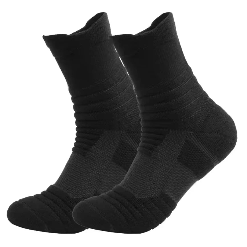 3 Pairs Unisex Performance Running Socks Breathable Cushion Ankle Support Anti Slip Sports Socks for Men and Women