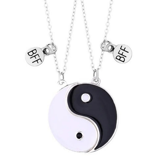 Best Friend Taichi Magnetic Pendant Necklaces Set for Couples and Friends