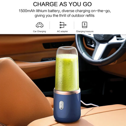Compact 400ml Dual Cup USB Juice Blender Gadget