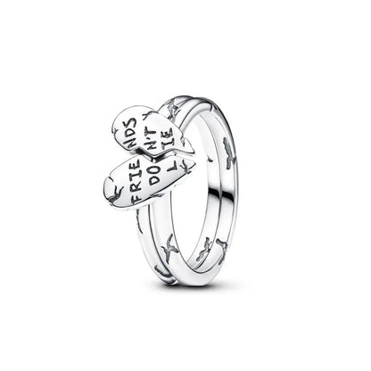 925 Sterling Silver Heart Zircon Ring for Women - Elegant European Wedding Jewelry P2237