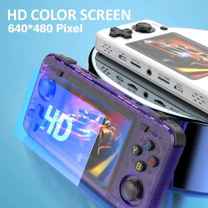 BOYHOM R36H Retro Handheld Console Open Source Linux 3.5 Inch IPS Screen 640x480 64GB 128GB 10000 Games Portable Video Player