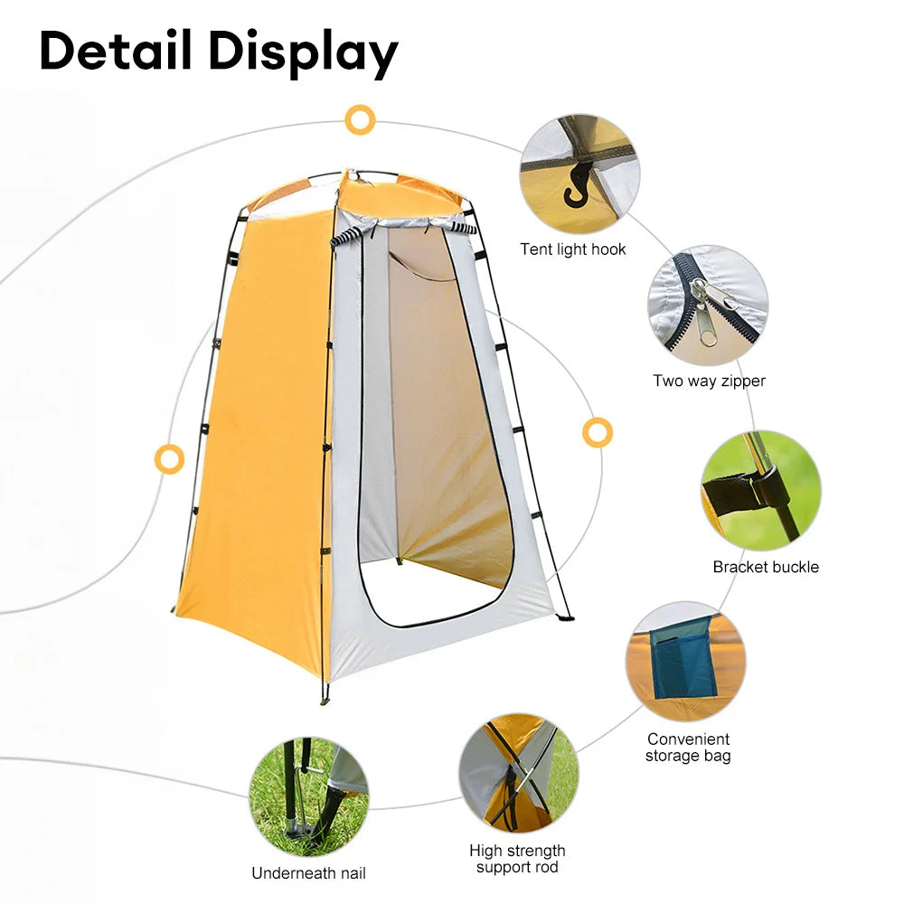 Portable Privacy Shower Tent Outdoor Waterproof Changing Room