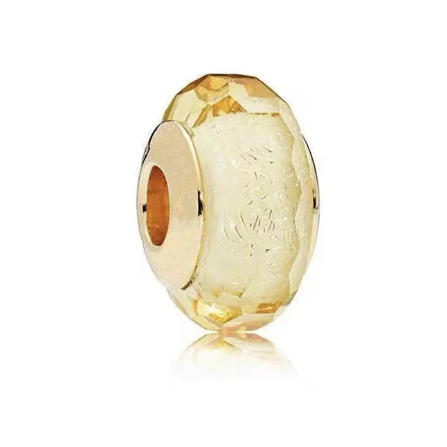 925 Sterling Silver Charm Golden Sun Pineapple Family Tree