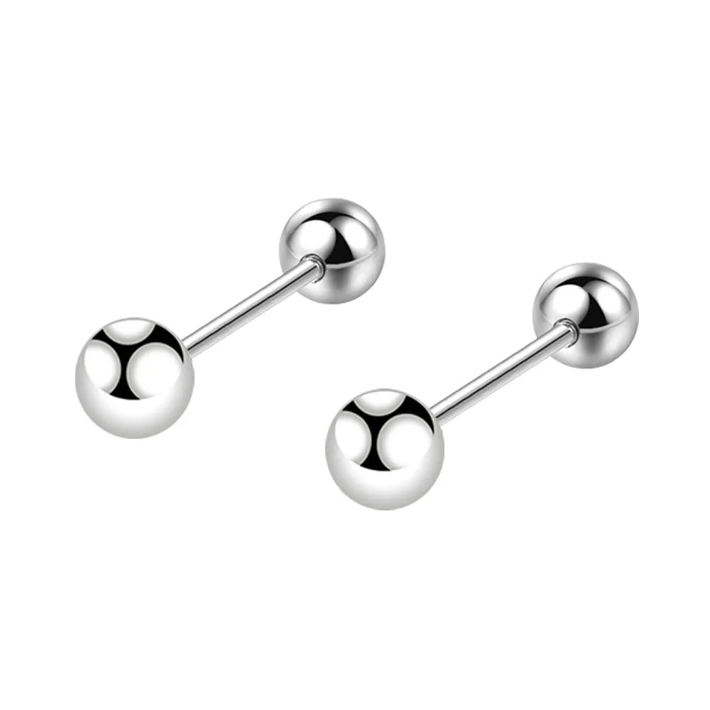 Elegant 925 Sterling Silver Star Cube Stud Earrings for Women by GaaBou