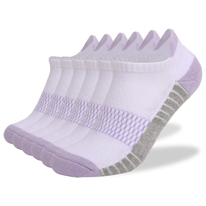 6 Pairs Women Cushioned Sports Socks Anti Odor Arch Support