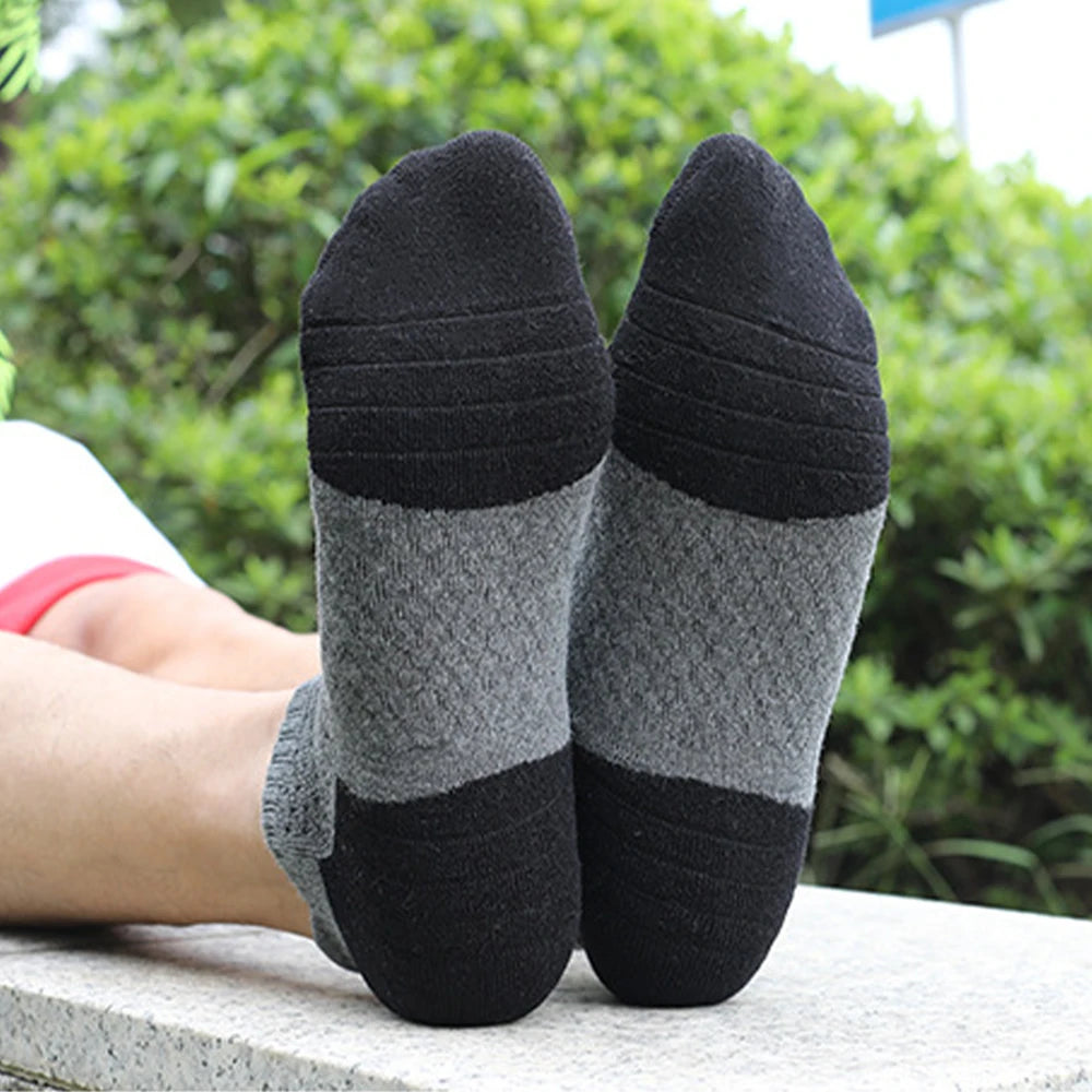 3 Pairs Cotton Thickened Sports Socks Breathable 35 To 50