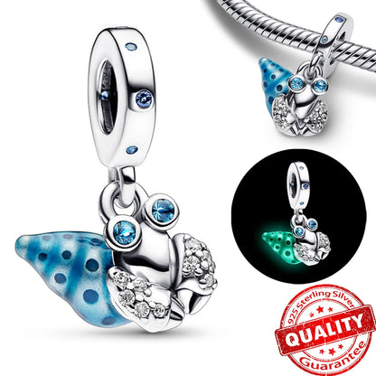 Sterling Silver Ocean-Themed Charm Pendant for Bracelets and Necklaces FCC248