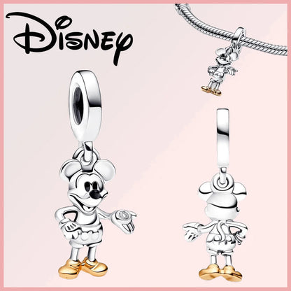 Disney 925 Sterling Silver Stitch Minnie Winnie Dangle