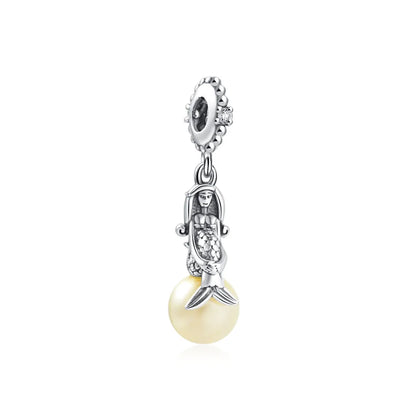 925 Sterling Silver Luggage Box Beads Rabbit Cat Pendant for DIY European Charm Bracelets Exquisite Zircon Jewelry