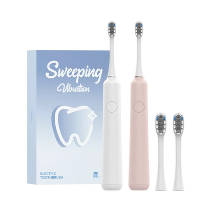DOCOLAB Electric Toothbrush Sonic Vibration Brush USB Charging IPX7 Waterproof Couple set