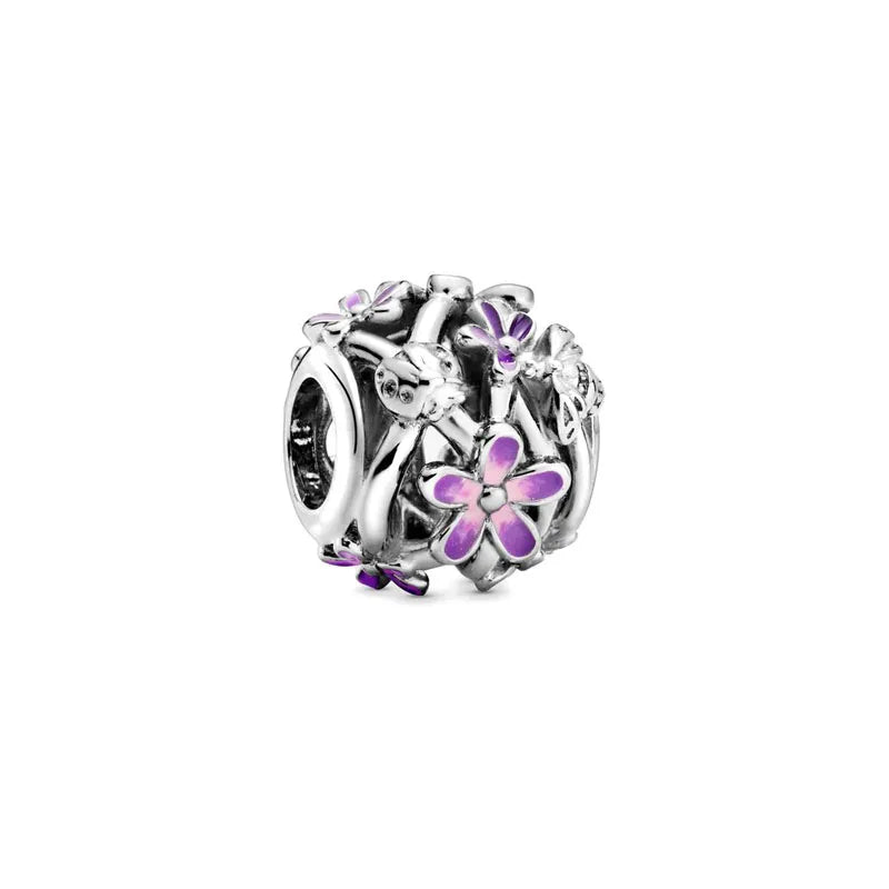 New 925 Silver Butterfly Bead Dinosaur Pendant for European Bracelets Exquisite DIY Jewelry