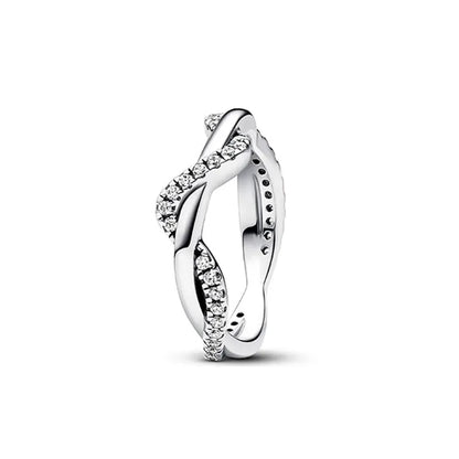 925 Sterling Silver Heart Zircon Ring for Women - Elegant European Wedding Jewelry P1993