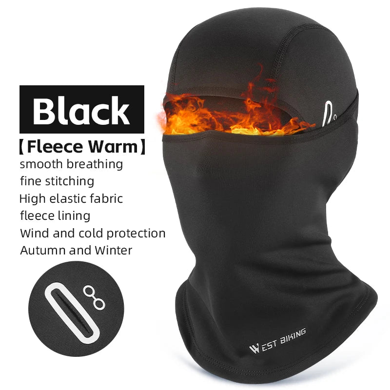 West Biking Winter Warm Tactical Balaclava For Sports Gear With Glasses Hole