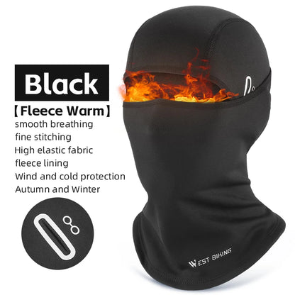 West Biking Winter Warm Tactical Balaclava For Sports Gear With Glasses Hole