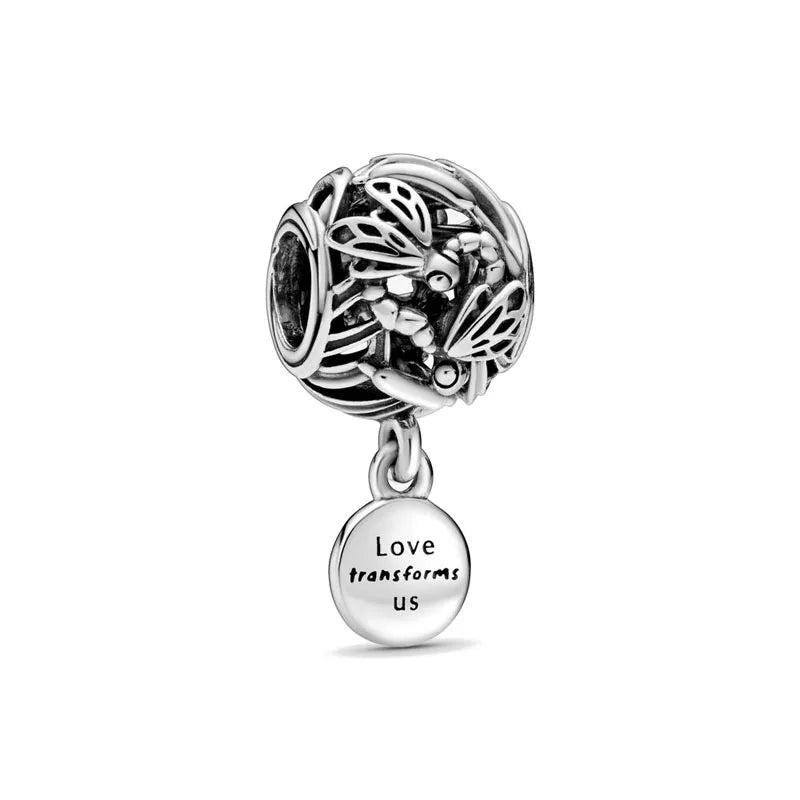 Charming 925 Silver Character Pendant for European Bracelet DIY Jewelry B380