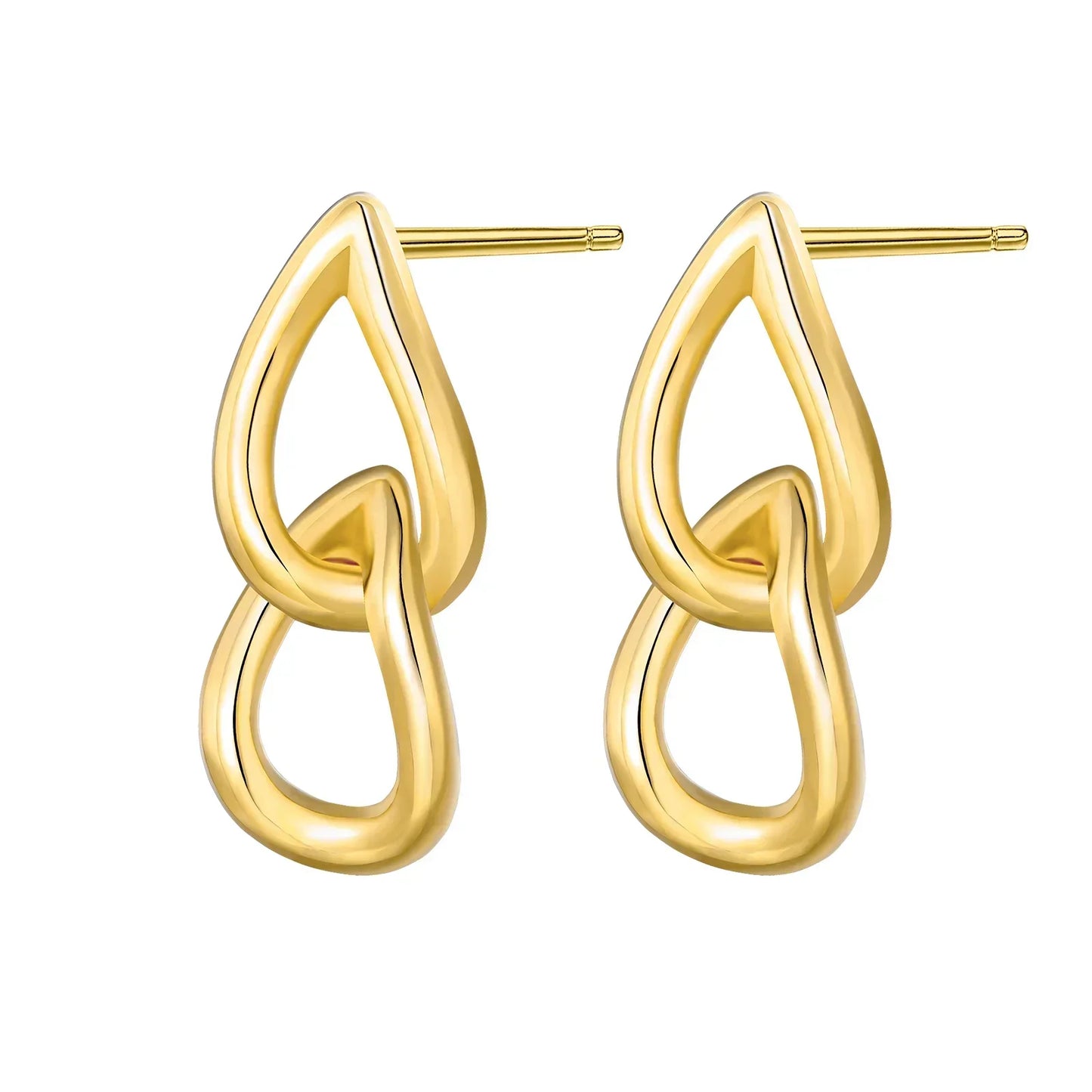 925 Sterling Silver Gold Hoop Earrings Halloween Pumpkin Skull Christmas Tree Zircon Studs for Women DIY Jewelry