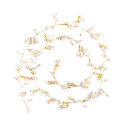 Elegant Pearl Flower Hair Vine for Bridal and Party Glam