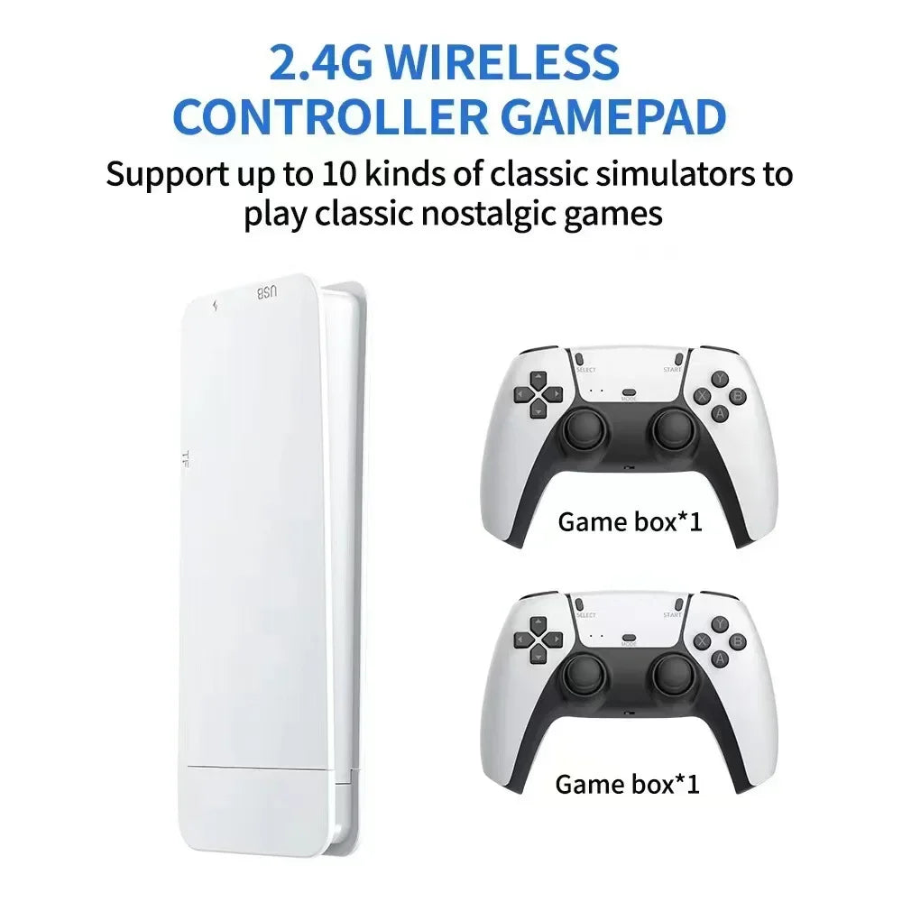 M15 Game Stick Mini Handheld TV Console With 64GB 20000 Retro Games Wireless Gamepads HD Output Two Player PS1 Support