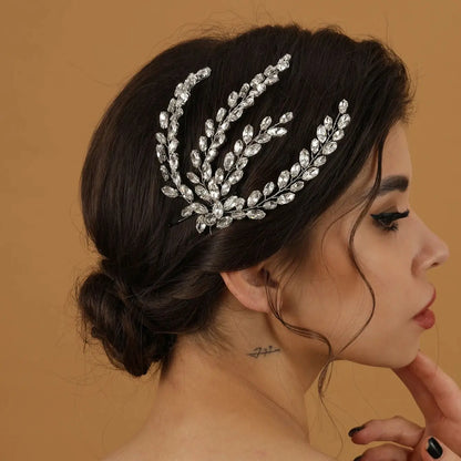 Luxury Crystal Bridal Tiara Headpiece for Women and Girls