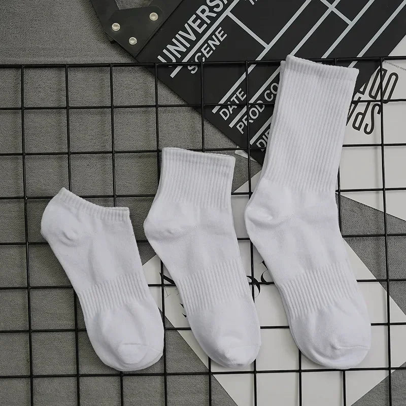 10 Pairs Men’s Thickened Cotton Winter Sports Socks Velvet Towel Bottom Mid Tube Basketball Socks