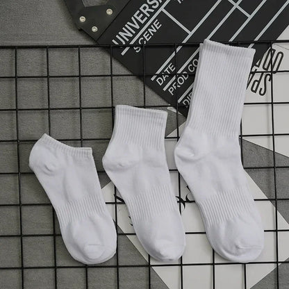 10 Pairs Men’s Thickened Cotton Winter Sports Socks Velvet Towel Bottom Mid Tube Basketball Socks