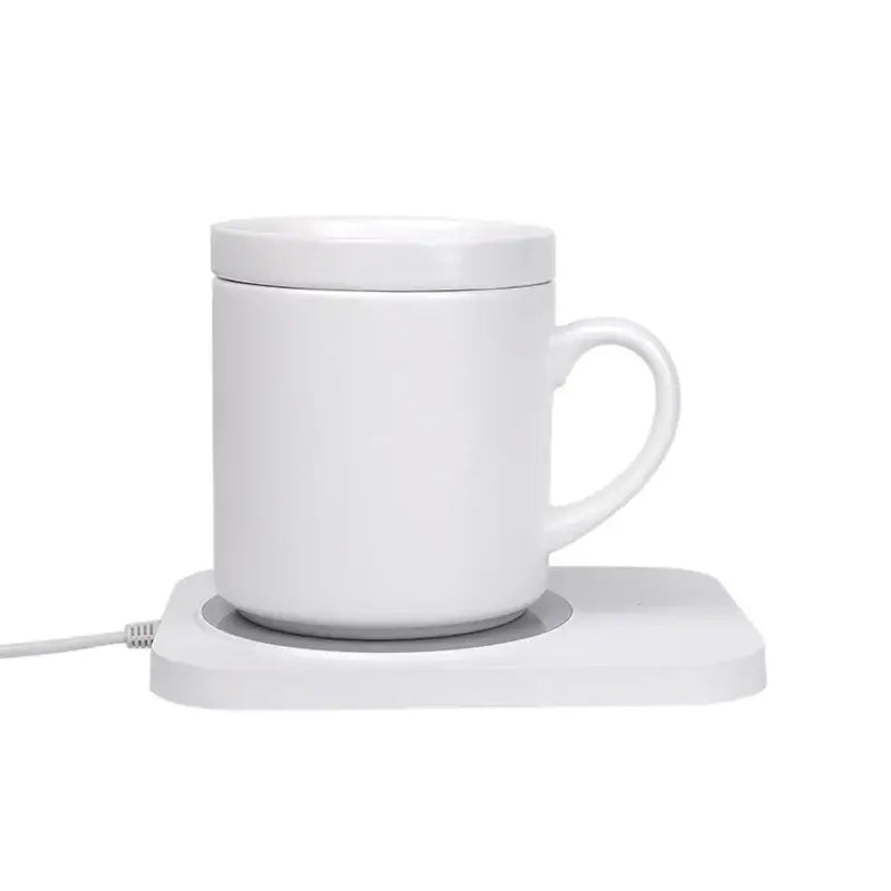 USB Cup Warmer Coffee Milk Tea Water Mug Heater Temperature Adjustable Heating Coaster For Home Office Winter Wireless charging