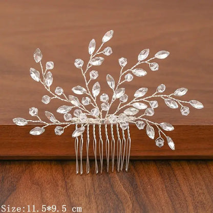 Silver Pearl Rhinestone Bridal Hair Combs - Top-Rated Wedding Hair Accessories for Women Silver 3