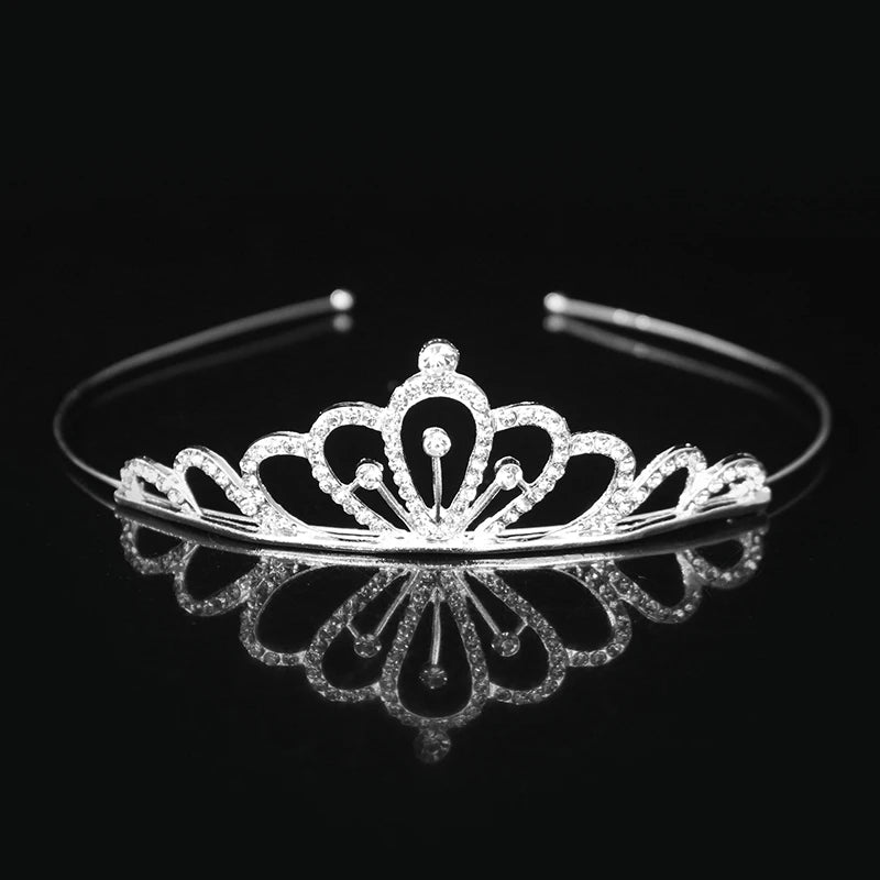Elegant Crystal Princess Tiaras for Girls Wedding Party Hair Accessories
