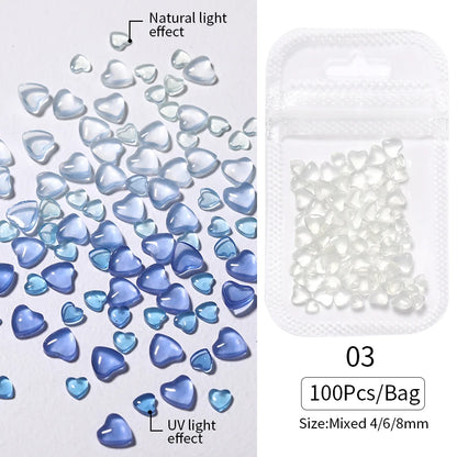 Kawaii Lollypop 3D Nail Art Charms Set with Resin Butterfly and Bear Rhinestones