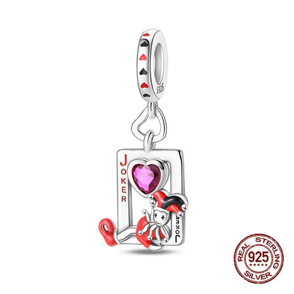 925 Sterling Silver Tarot Hourglass Bead Charm For Bracelet