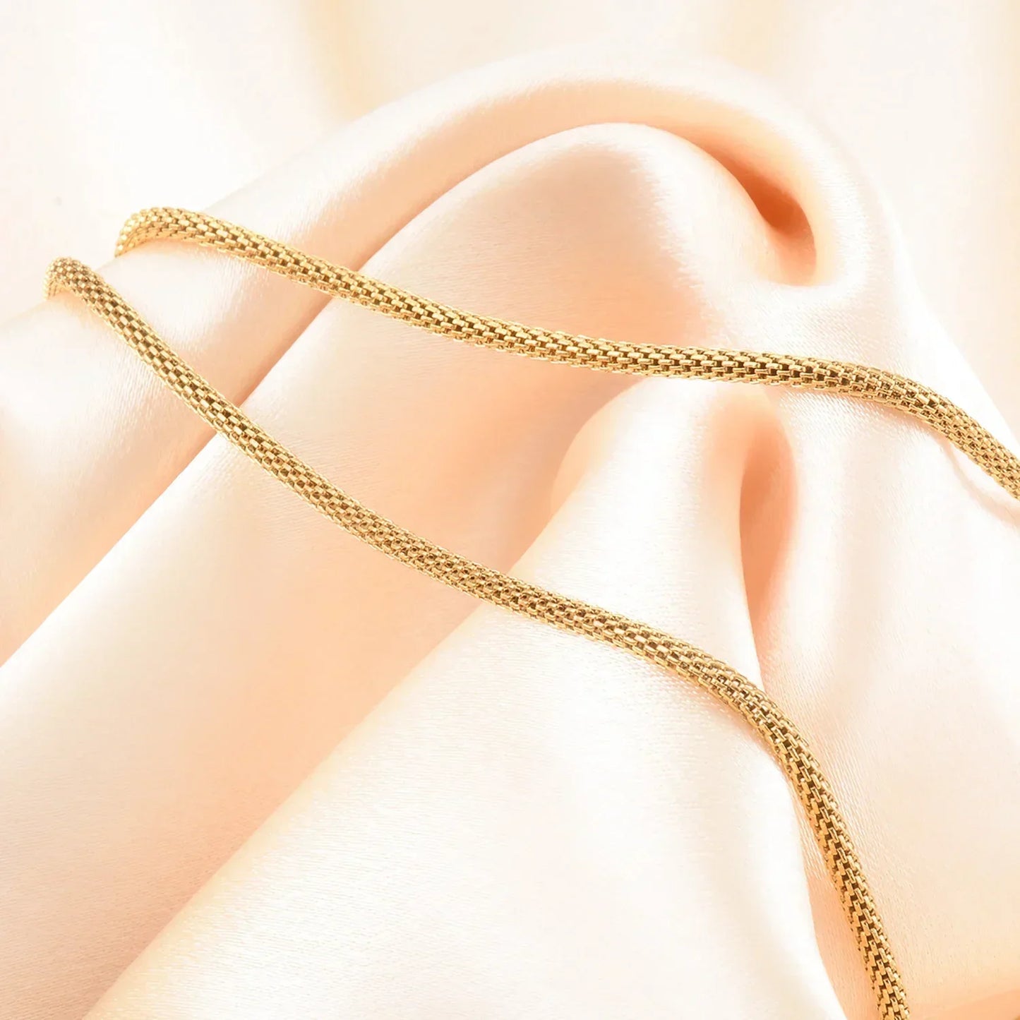 Gold Plated Adjustable Stainless Steel Lantern Necklace for DIY Jewelry Making