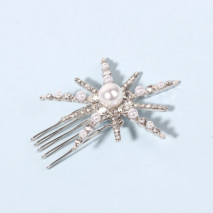Geometric Stars & Moon Rhinestone Hair Clip Set - Top-Rated Bridal Hair Accessories 1