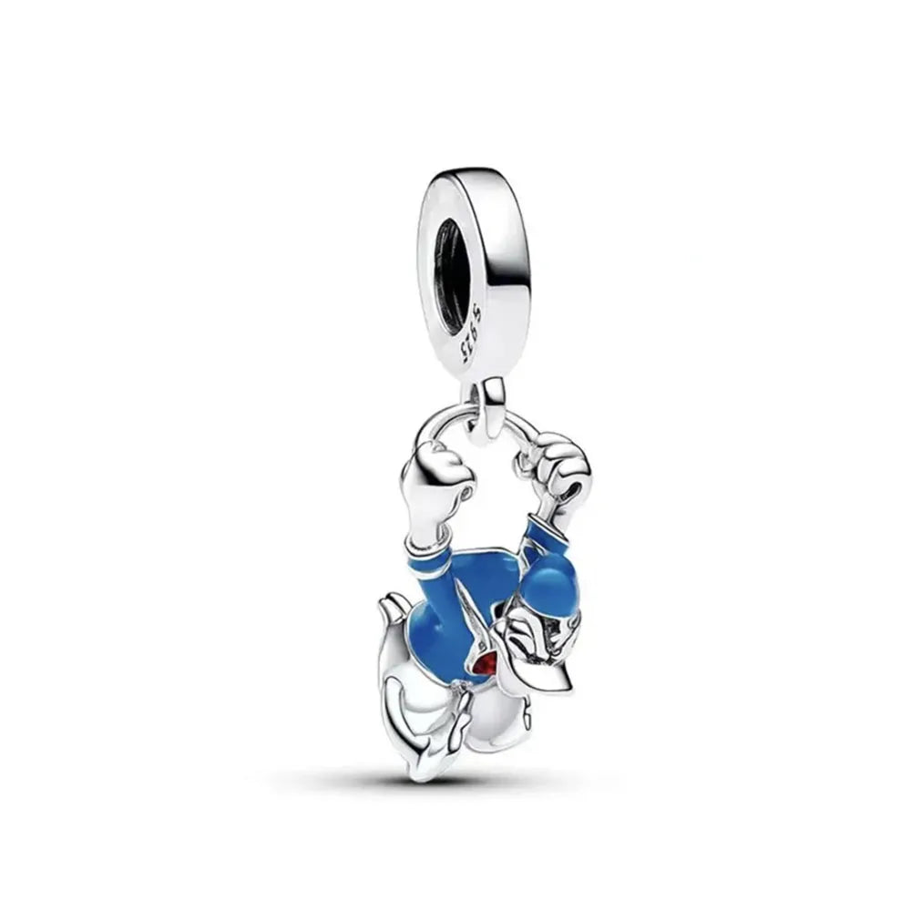 Exquisite 925 Silver Elephant Beads and Mouse Pendant for European Original Bracelet DIY Jewelry