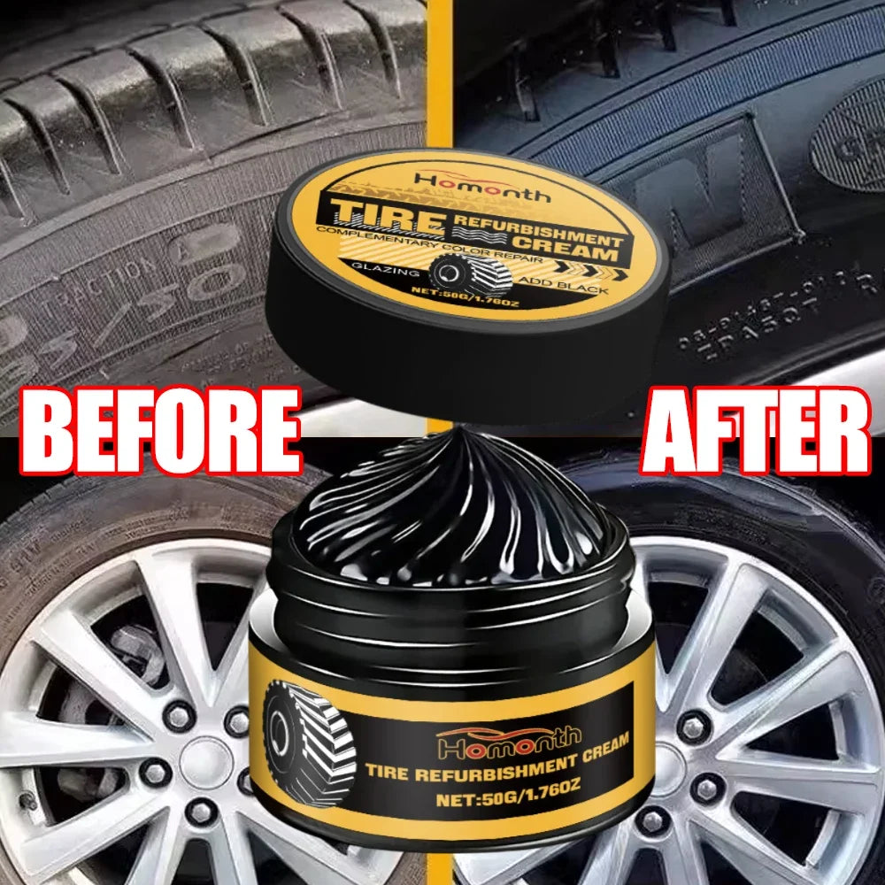 Tire Shine Coating Tyre Gloss Hydrophobic Sealant Wax 50g