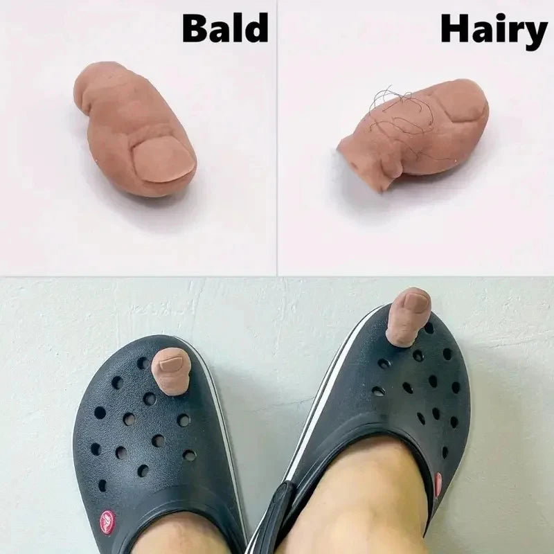 3D Funny Toe Shoe Charms for Unique DIY Decoration and Party Gifts
