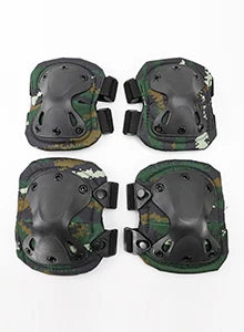 Unisex Camo Tactical KneePad Elbow Pads Safety Gear Kneecap Black pythons