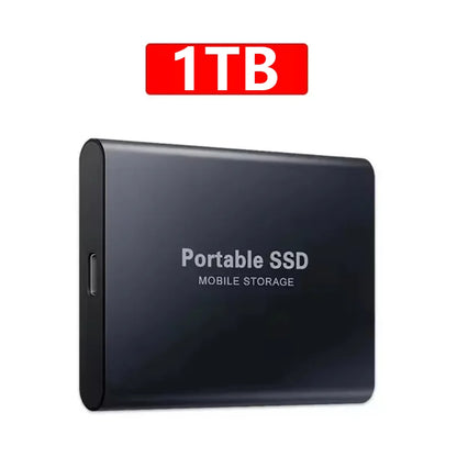 AEVYVKV 2TB Portable External SSD High Speed USB 3.1 Type-C Hard Drive Compatible with PC Mac Xbox One Phone