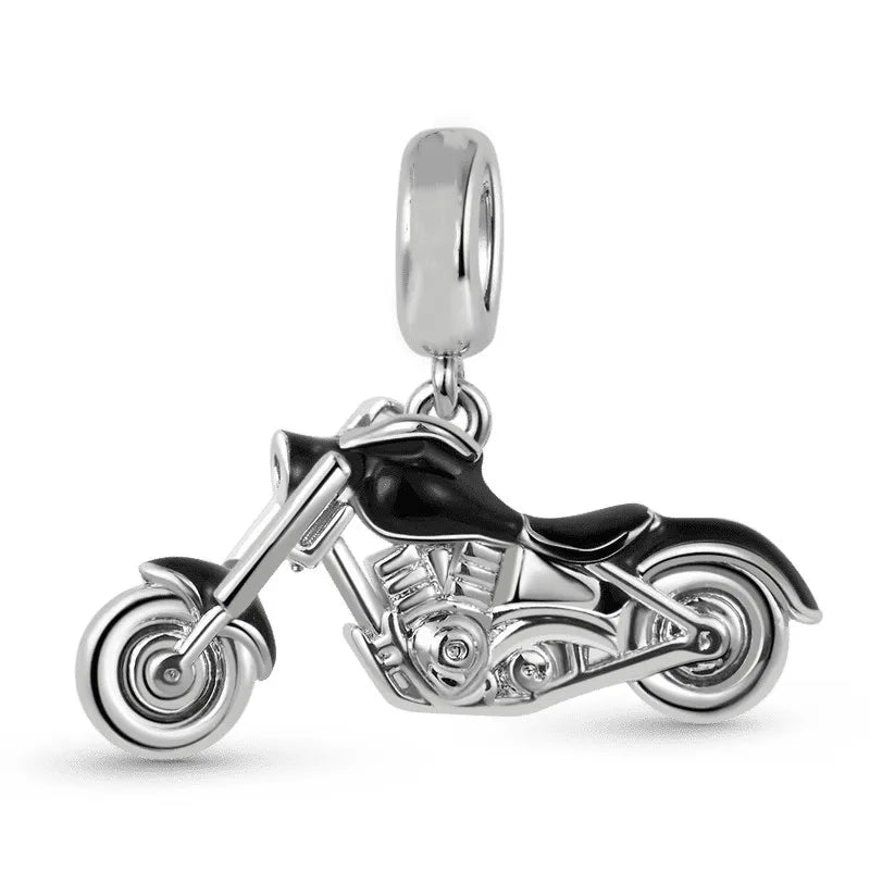 925 Silver Travel Globe Airplane Charm For Bracelet
