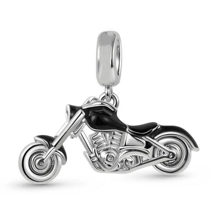 925 Silver Travel Globe Airplane Charm For Bracelet