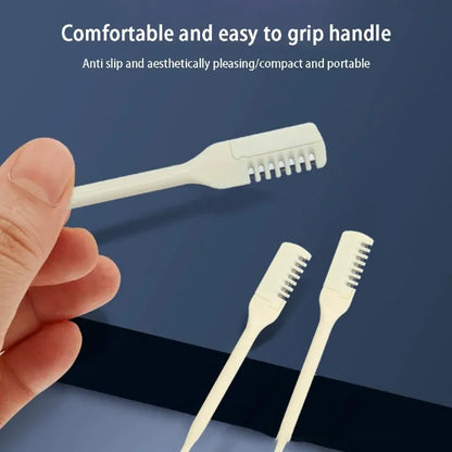 10PCS Precision Nose Hair Scissors - Ultra Thin Ergonomic Travel Friendly Grooming Tool