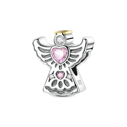 925 Sterling Silver Love Starry Sky Cat Paw Charms Beads