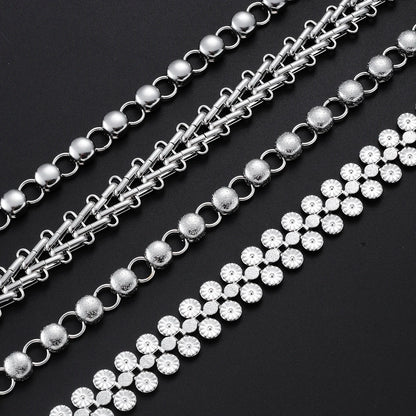 Huge Stainless Steel Handmade Link Chain Necklace and Bracelet for Men Hypoallergenic Fashion Jewelry