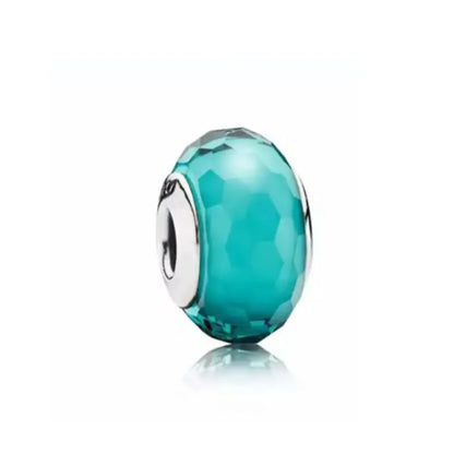 2025 Trendy 925 Silver Colorful Glass Beads for European Bracelets DIY Exquisite Jewelry