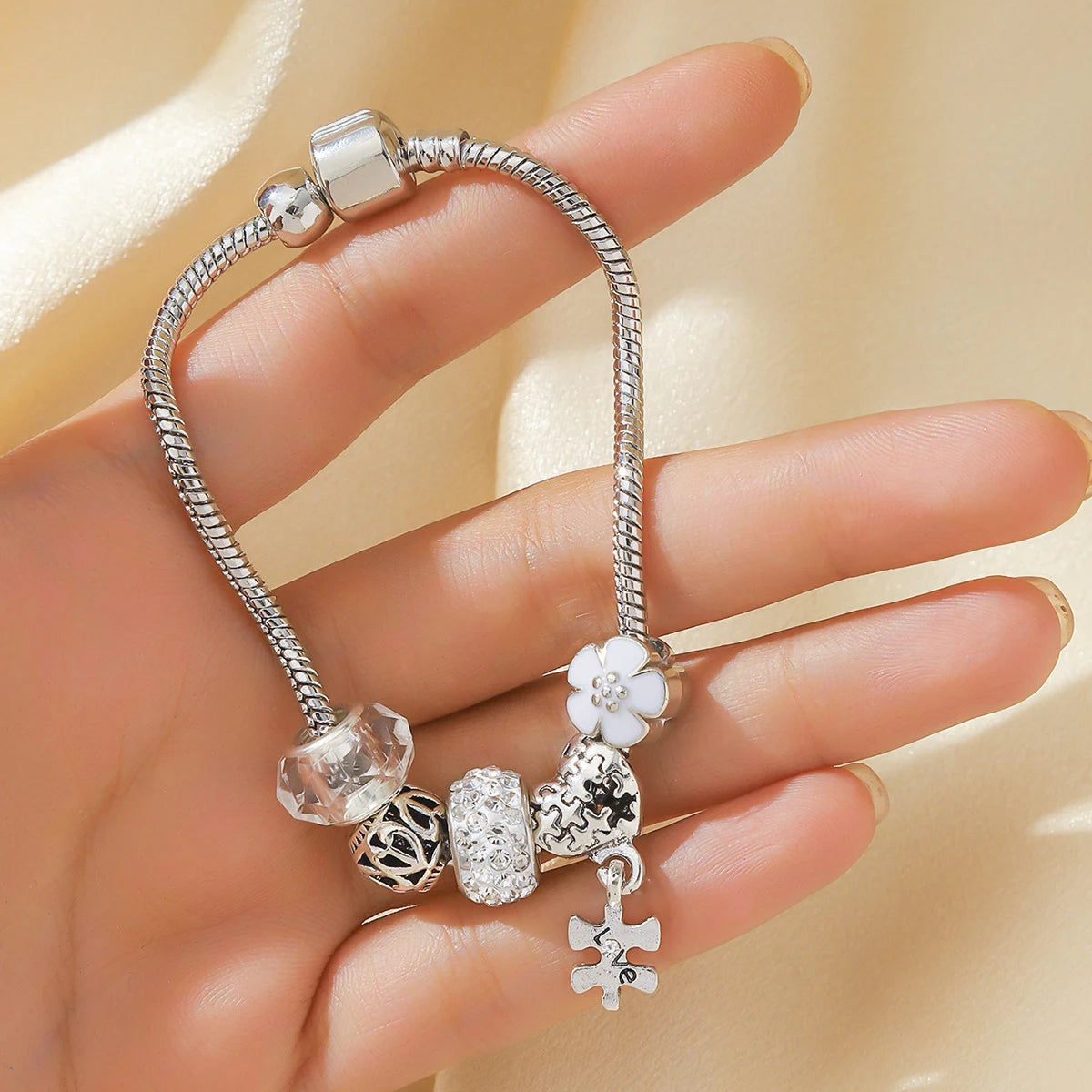 Women's Fashion Devil's Eye Beaded Bracelet – Elegant Cuff Jewelry for Date, Party, Festival